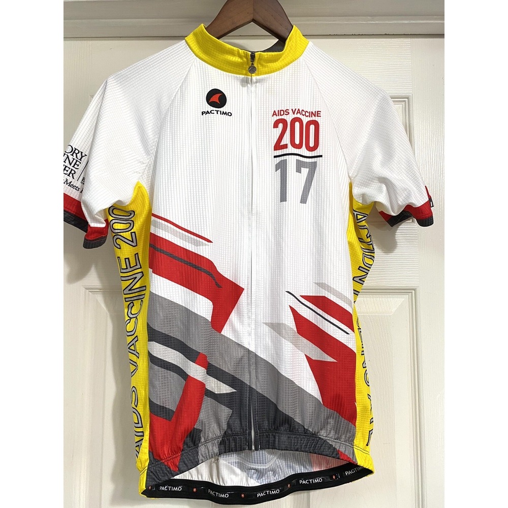 Men's‎ Pactimo Cycling Jersey Size M AIDS VACCINE